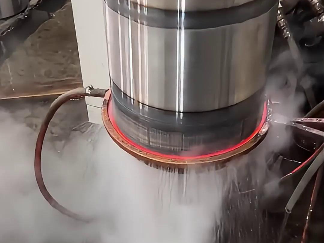 高频91网站免费看片可以实现直径400mm轴的热处理硬度达到50HRC以上